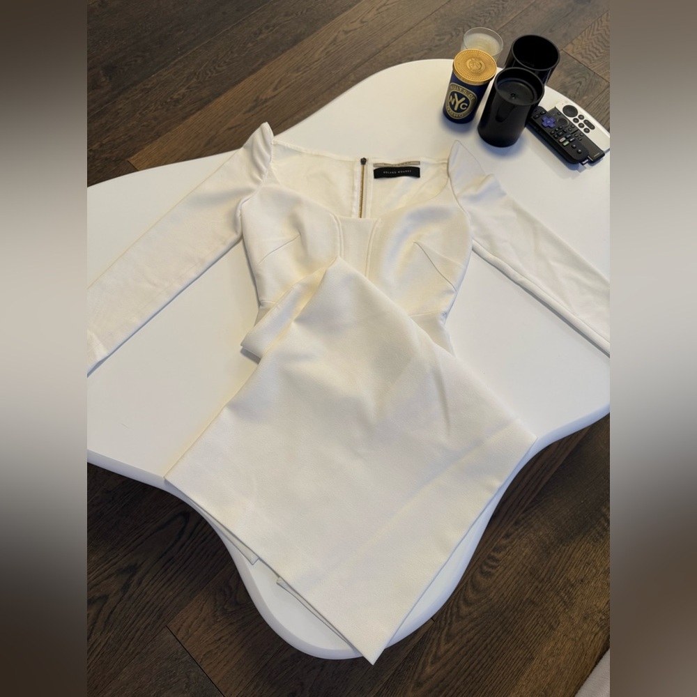 Roland Mouret Ivory Midi Dress - Picture 4 of 10